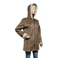 Abrigo Gamulán Gamuza Sintética con Forro Interior - Talla M - Miniatura 3