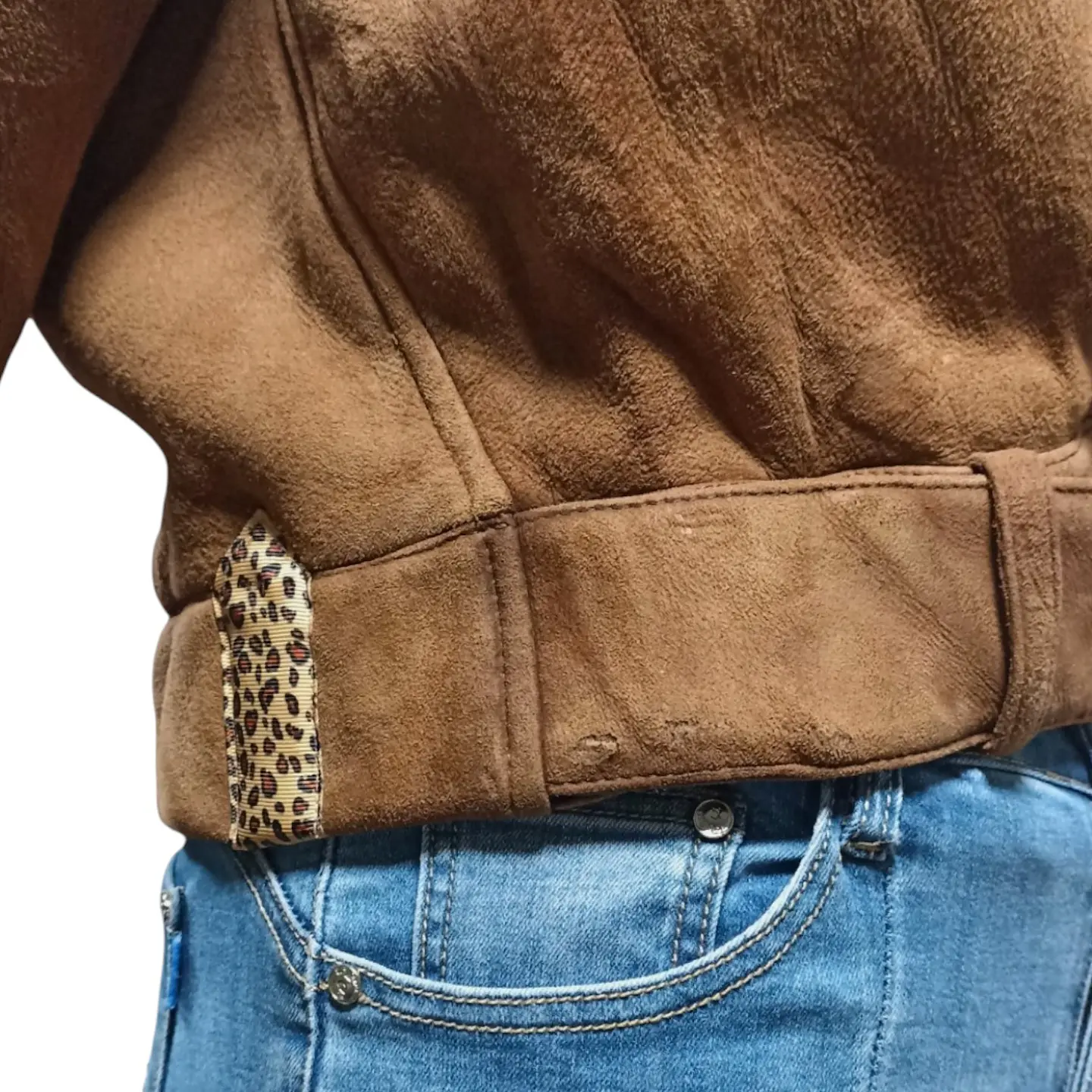 Chaqueta Italiana Vintage La Matta Cuero Genuino Talla M - L 10