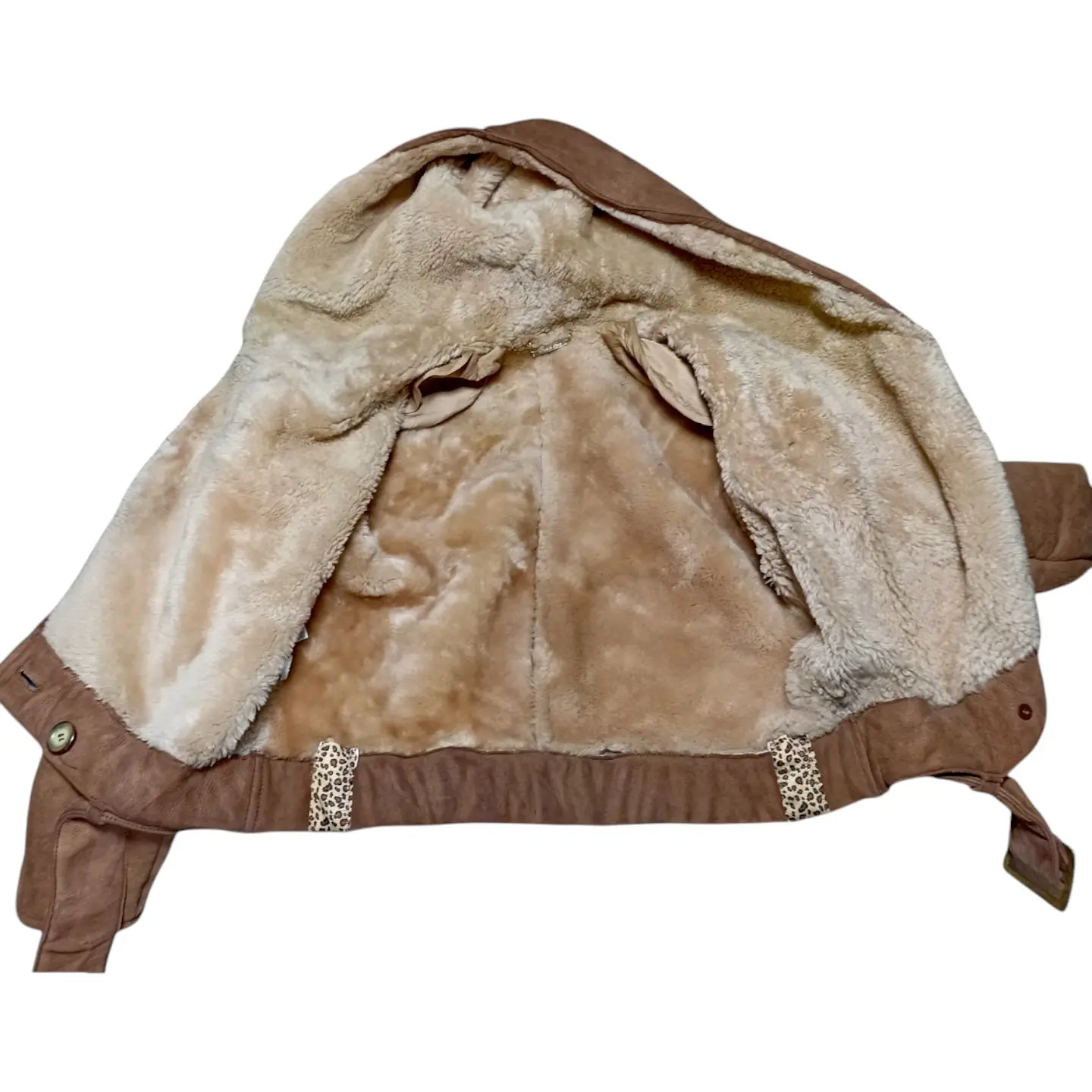 Chaqueta Italiana Vintage La Matta Cuero Genuino Talla M - L 9