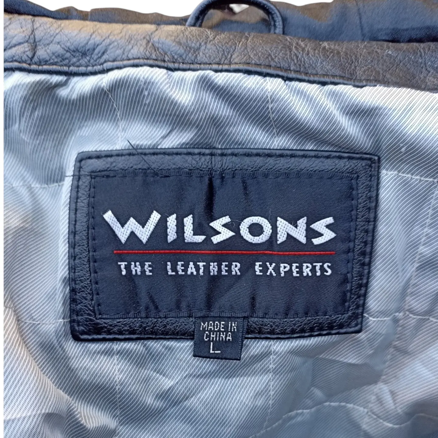 Chaqueta Vintage Cuero Genuino Wilsons Leather - Talla L 11