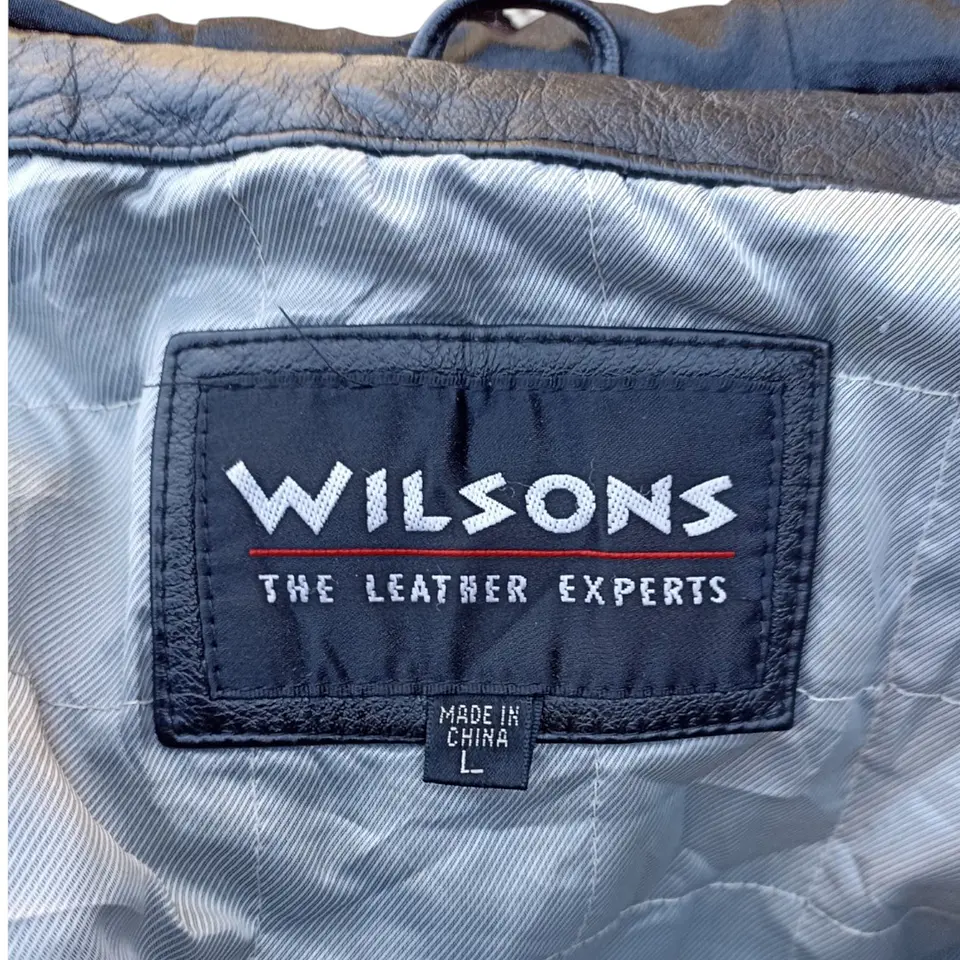 Chaqueta Vintage Cuero Genuino Wilsons Leather - Talla L 11