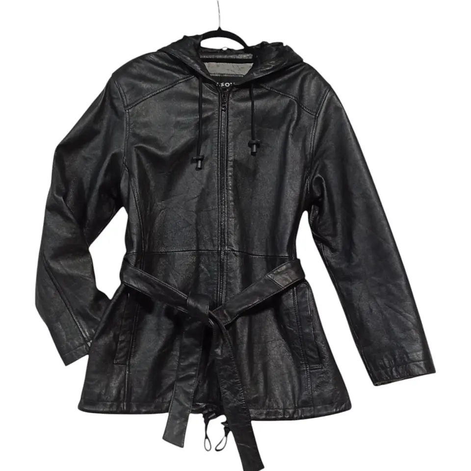 Chaqueta Vintage Cuero Genuino Wilsons Leather - Talla L 8