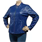 Chaqueta de Azul Cuero Genuino Jessica London Talla 2XL - Miniatura 4