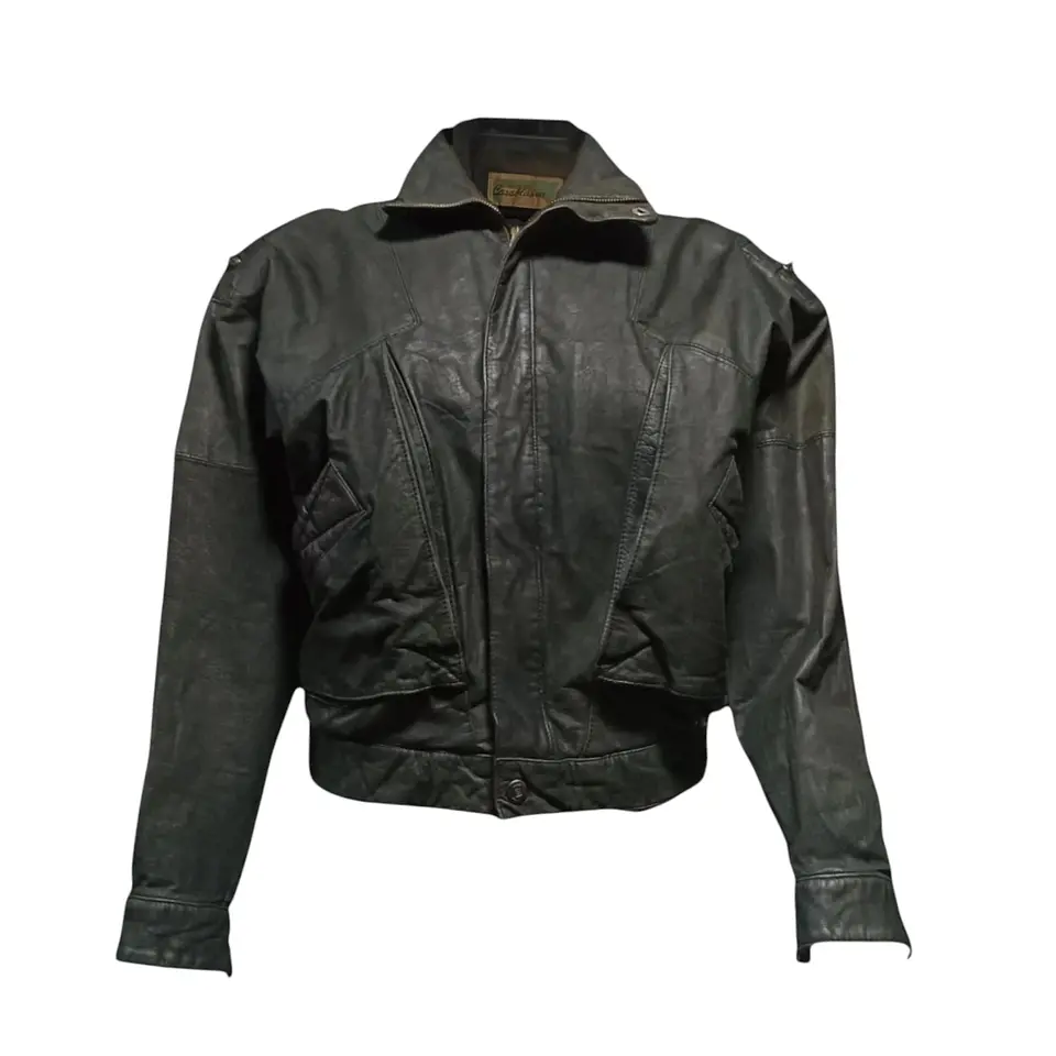 Chaqueta Vintage de Cuero Genuino Años 80s - Talla M 2