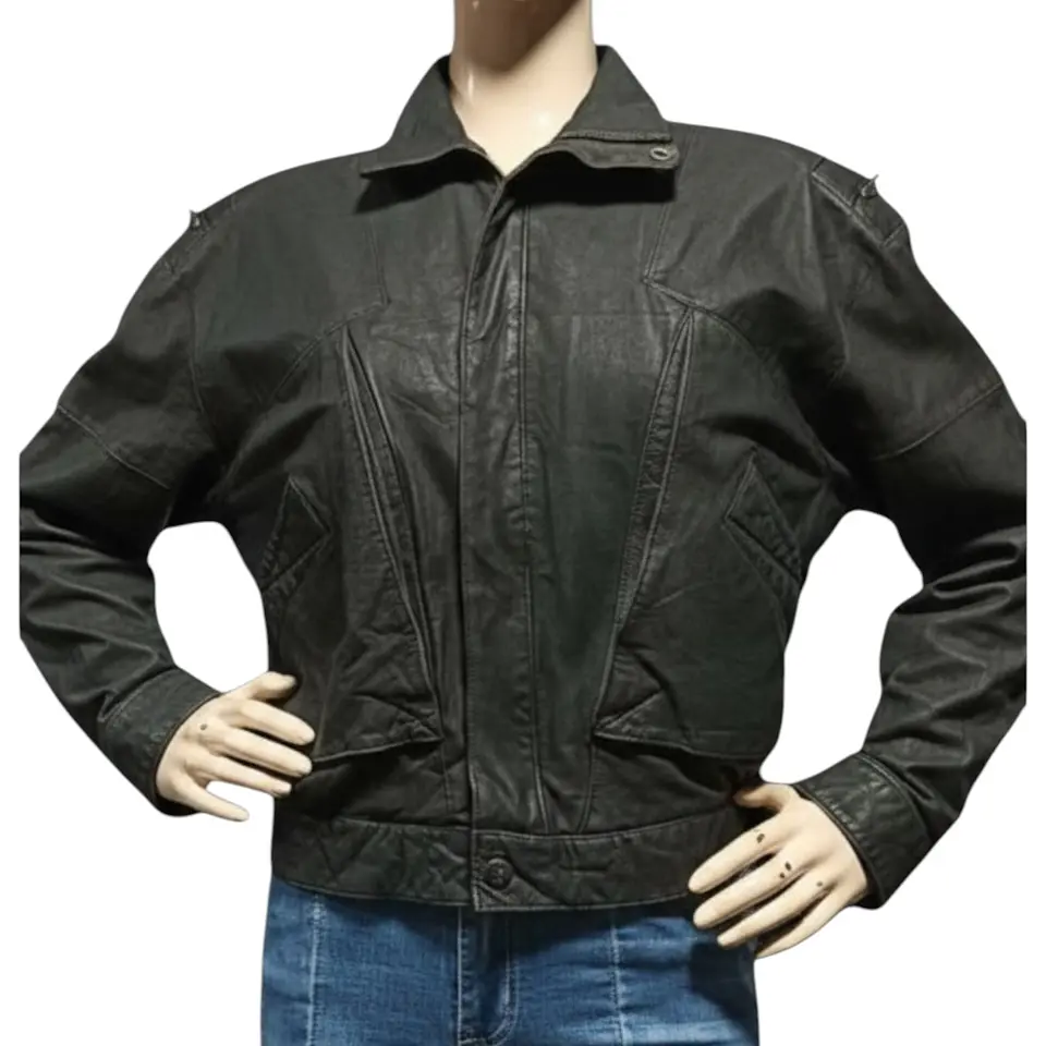 Chaqueta Vintage de Cuero Genuino Años 80s - Talla M 4