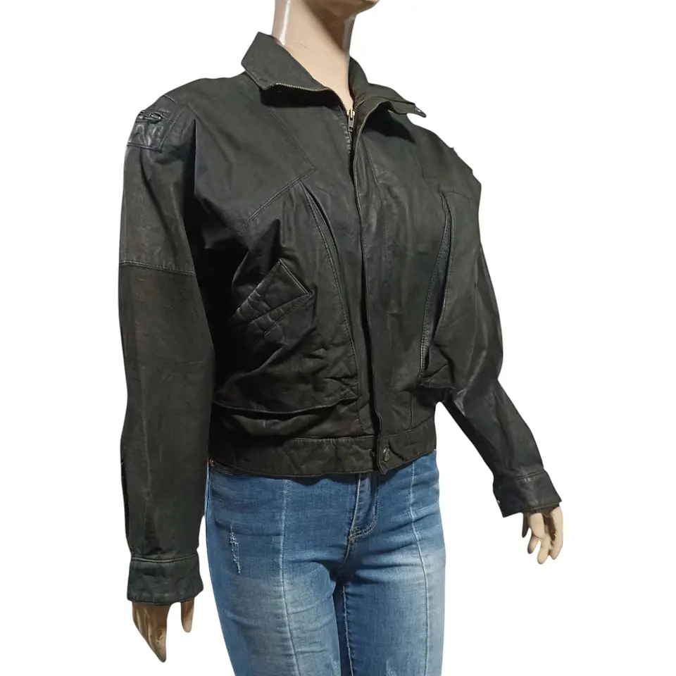 Chaqueta Vintage de Cuero Genuino Años 80s - Talla M 5