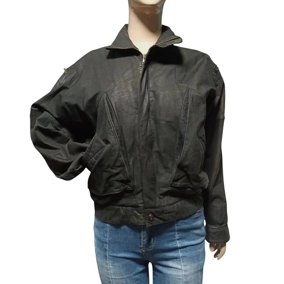 Chaqueta Vintage de Cuero Genuino Años 80s - Talla M 6