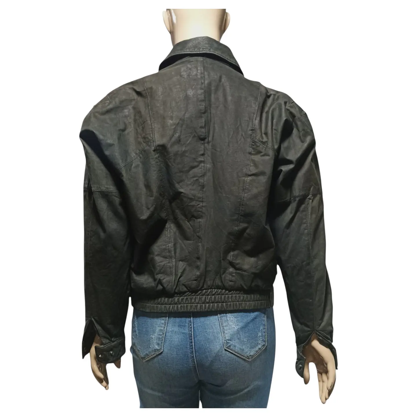 Chaqueta Vintage de Cuero Genuino Años 80s - Talla M 7