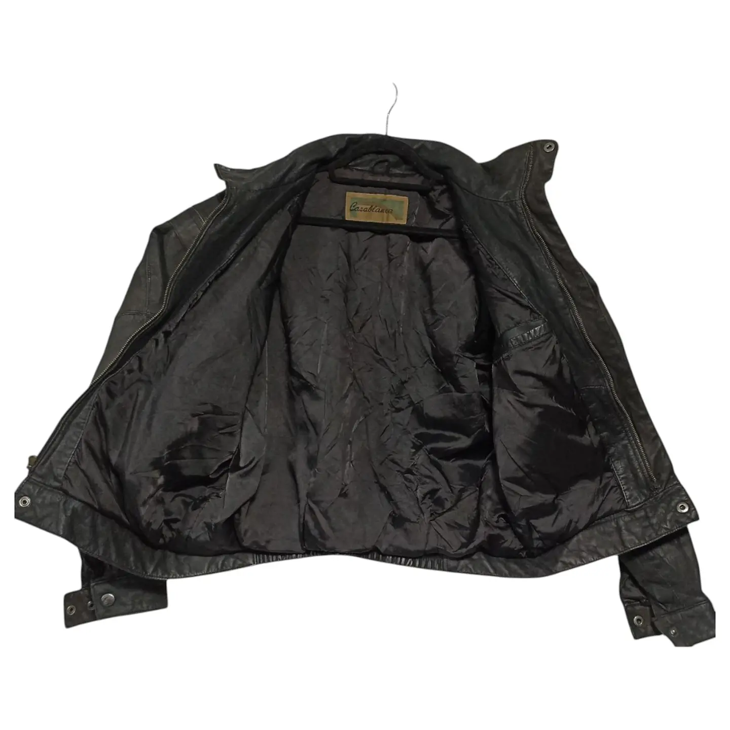 Chaqueta Vintage de Cuero Genuino Años 80s - Talla M 8