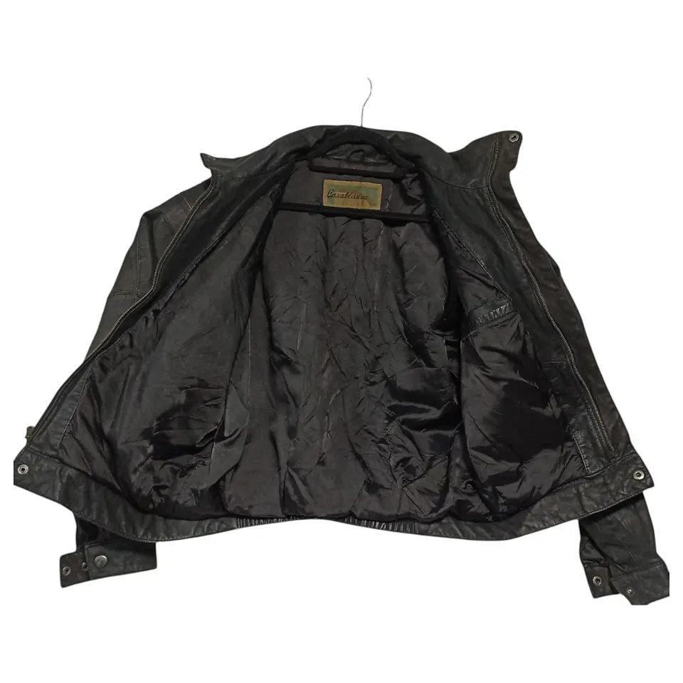 Chaqueta Vintage de Cuero Genuino Años 80s - Talla M 8