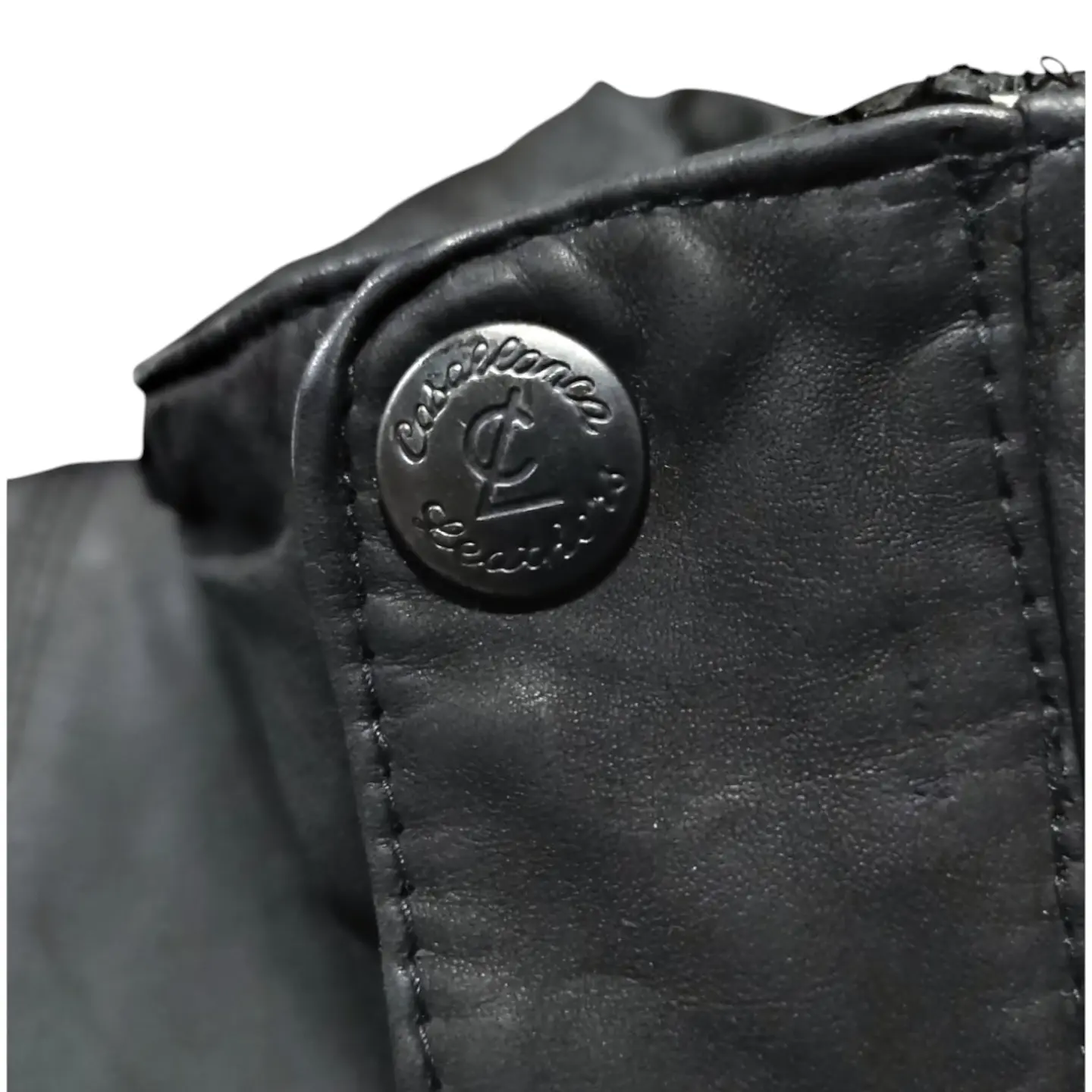 Chaqueta Vintage de Cuero Genuino Años 80s - Talla M 10