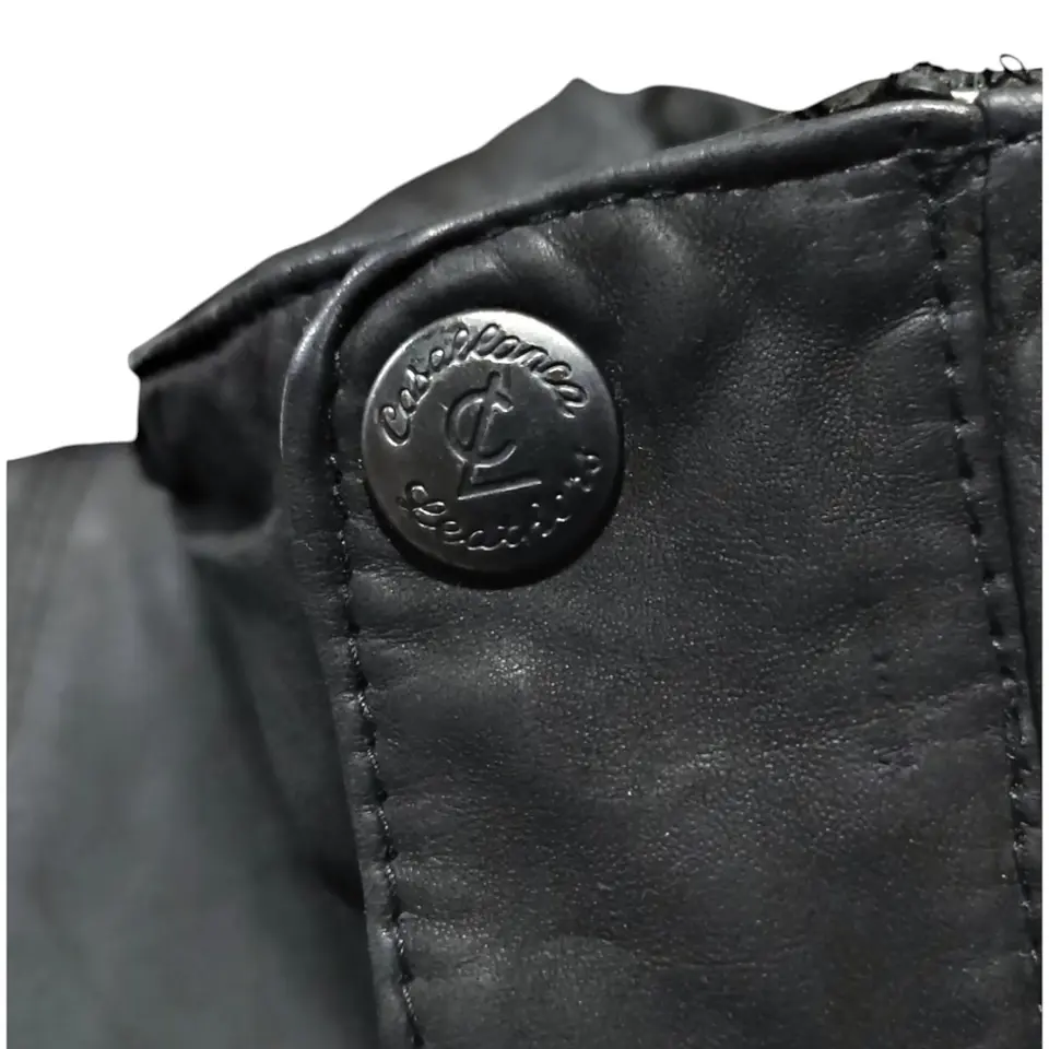 Chaqueta Vintage de Cuero Genuino Años 80s - Talla M 10