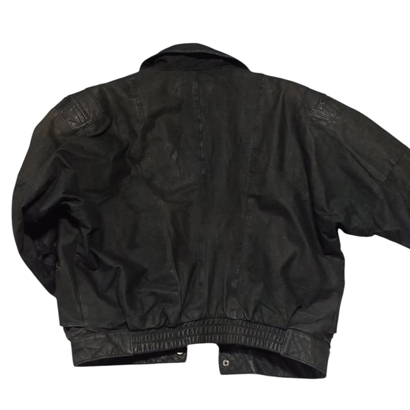 Chaqueta Vintage Ochentera de Cuero Genuino - Talla M 3