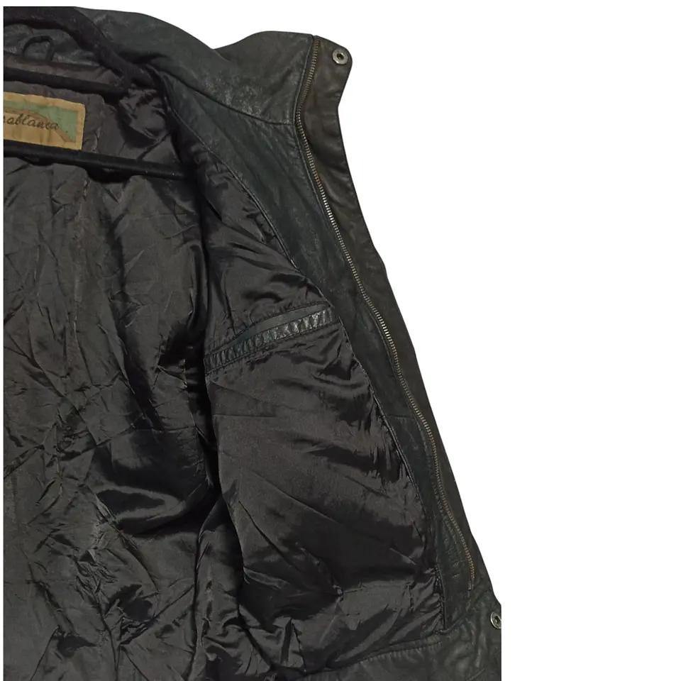 Chaqueta Vintage Ochentera de Cuero Genuino - Talla M 5