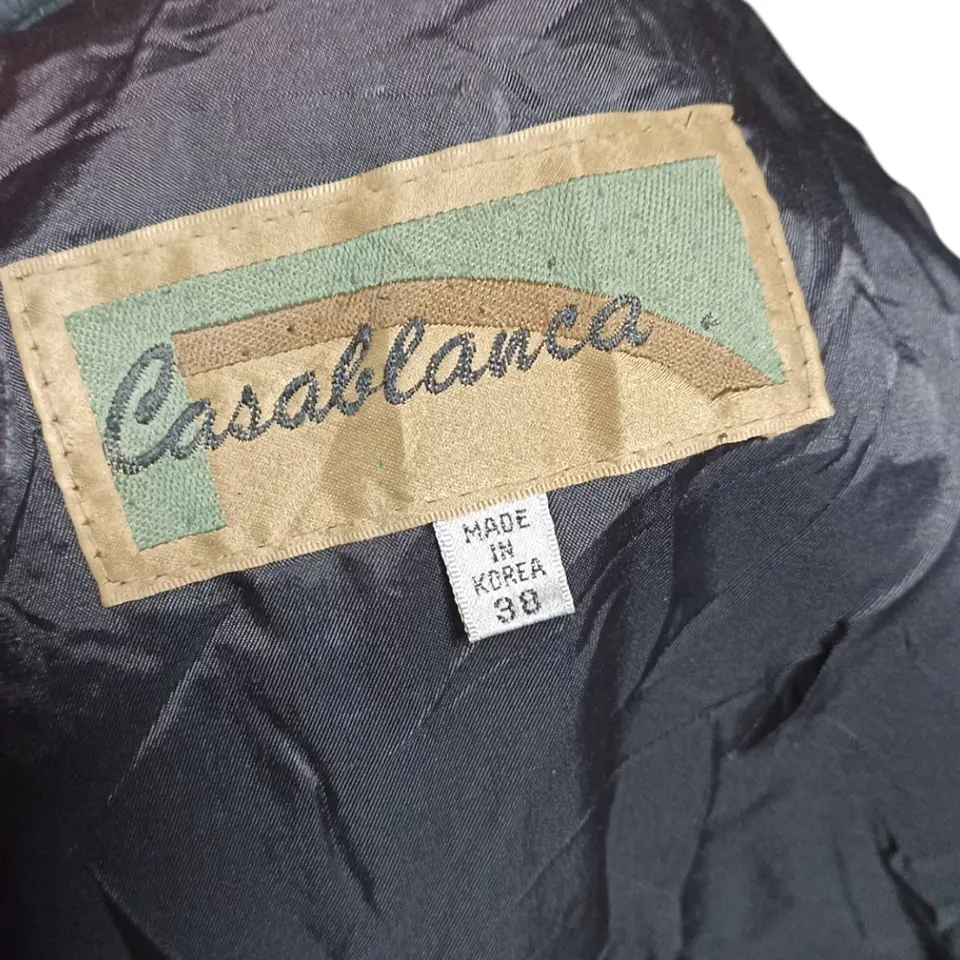 Chaqueta Vintage Ochentera de Cuero Genuino - Talla M 7