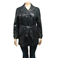 Gabardina Vintage De Cuero Genuino Enzo Angiolini - Talla L - Miniatura 2