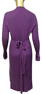 Cardigan Largo Acanalado Tipo Vestido Elegante - Talla L - Miniatura 6