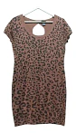 Mini Vestido Tejido Estampado Leopardo Manga Corta - Talla L - Miniatura 6