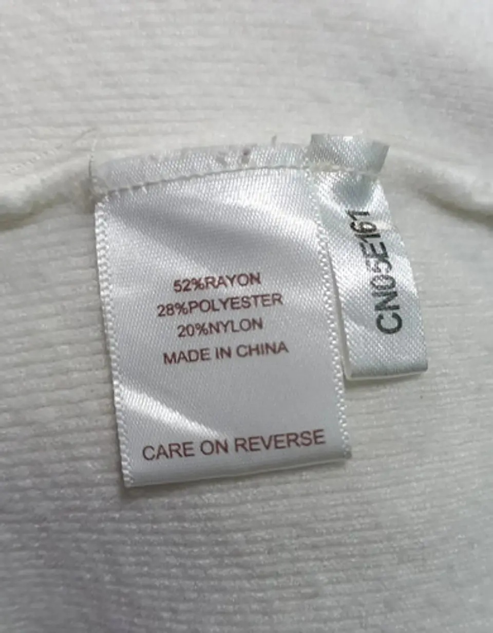 Vestido Blanco Midi Tejido De Cuello Alto Eva Mendes Talla L 8