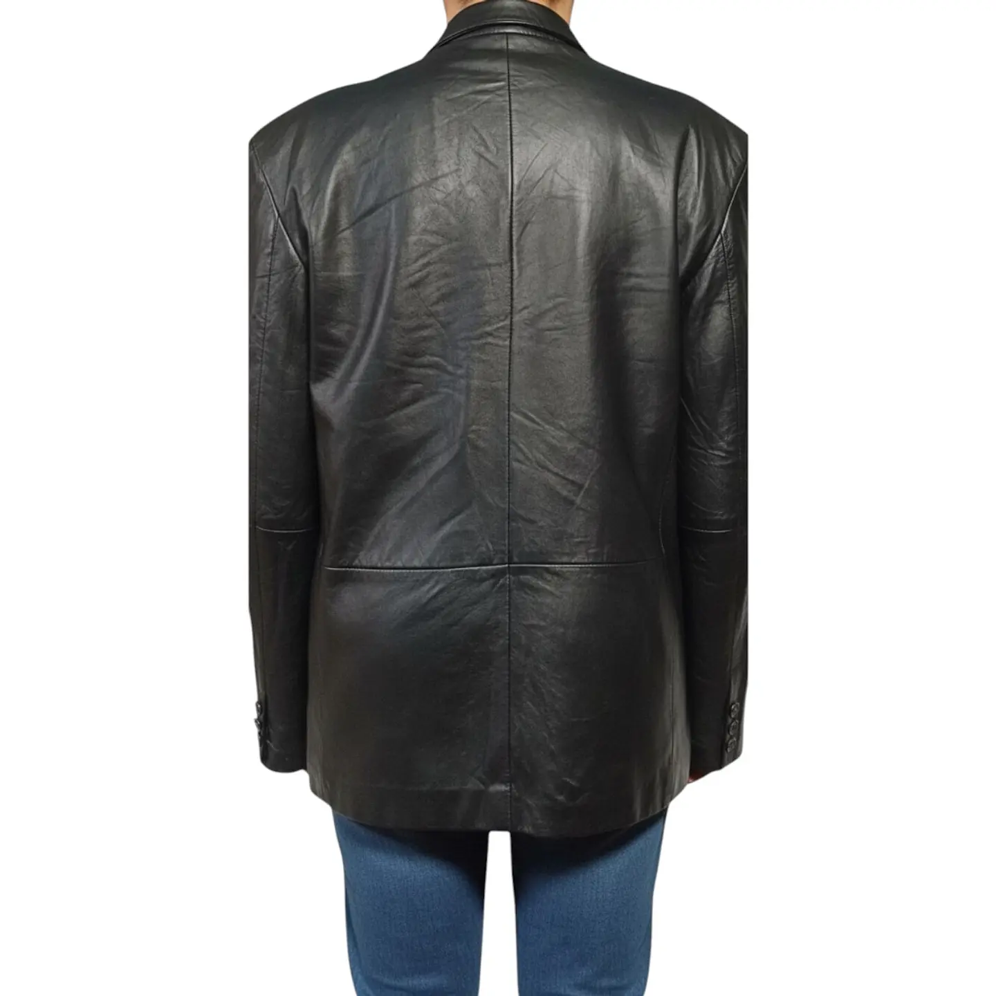 Blazer Vintage de Cuero Genuino - Talla XL (48) 2