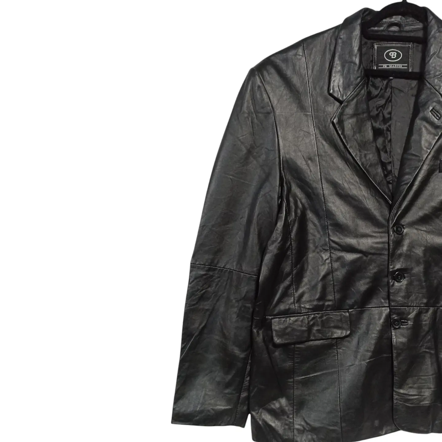 Blazer Vintage de Cuero Genuino - Talla XL (48) 4