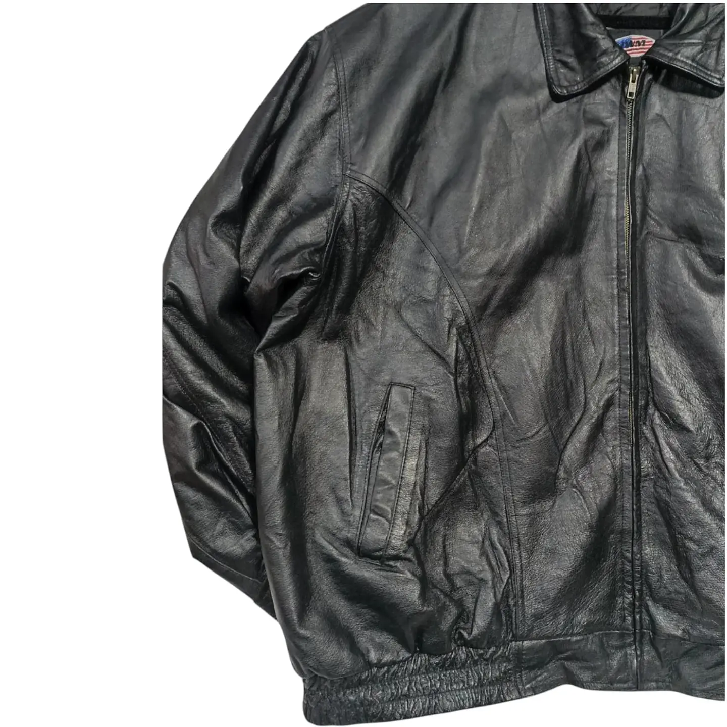 Chaqueta de Cuero Genuino Veterano de Vietnam - Talla 5XL 10