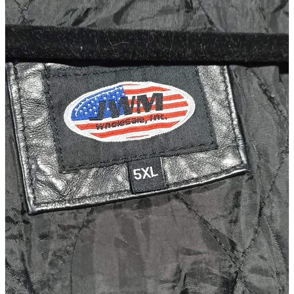 Chaqueta de Cuero Genuino Veterano de Vietnam - Talla 5XL 11
