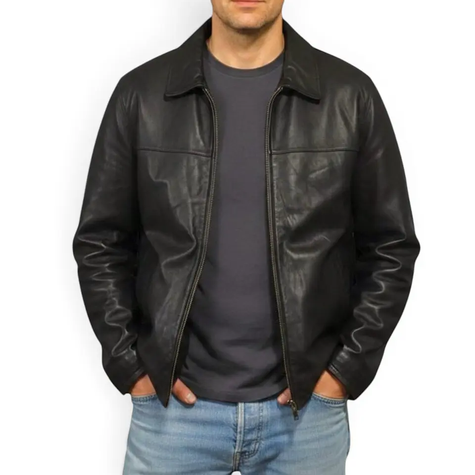 Chaqueta De Cuero Genuino G-iii Apparel Para Hombre Talla M 1