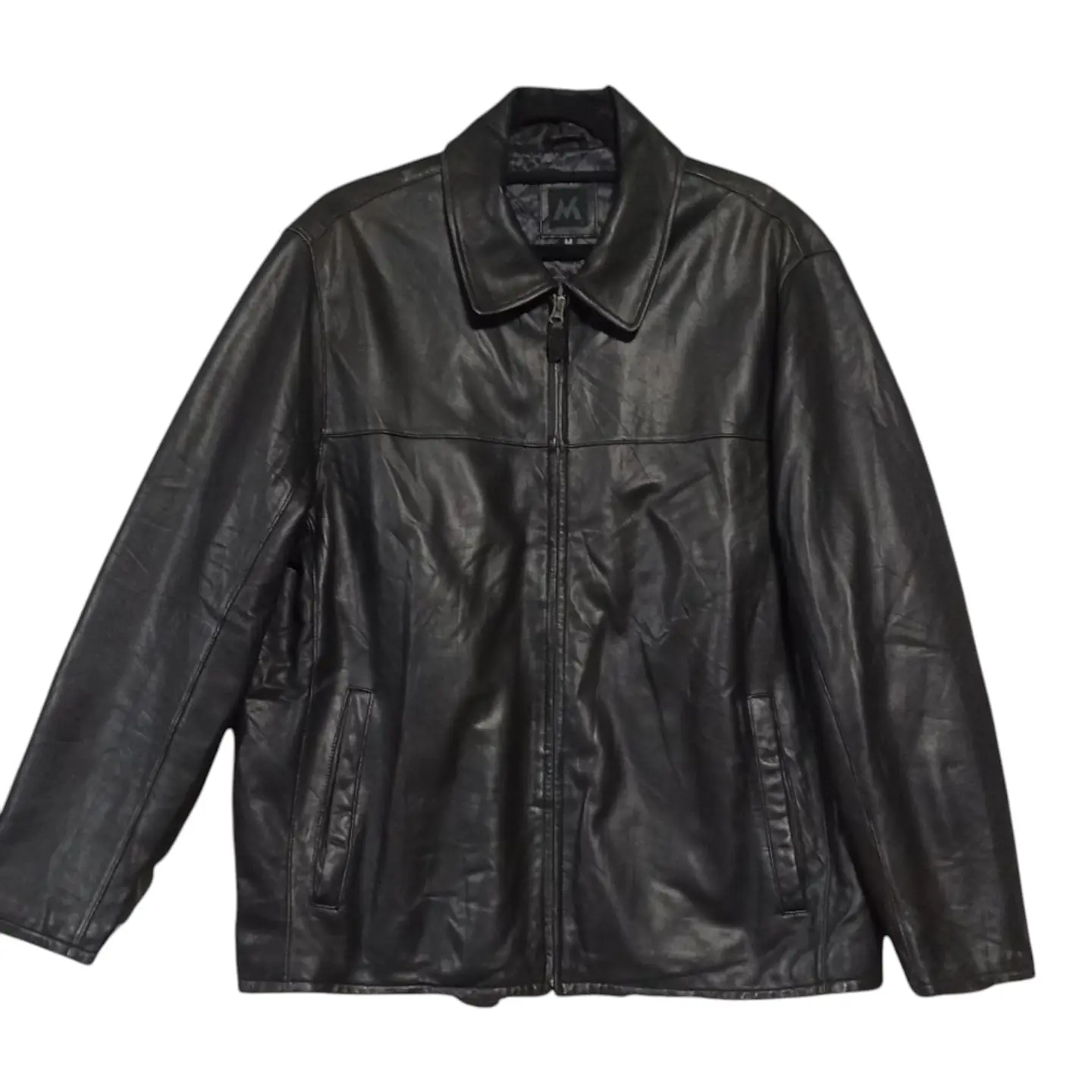 Chaqueta De Cuero Genuino G-iii Apparel Para Hombre Talla M 2