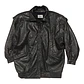 Chaqueta Vintage de Cuero Genuino Unisex - Talla L Oversize - Miniatura 2
