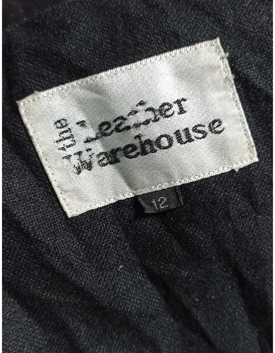 Chaqueta Vintage de Cuero Genuino Unisex - Talla L Oversize 9