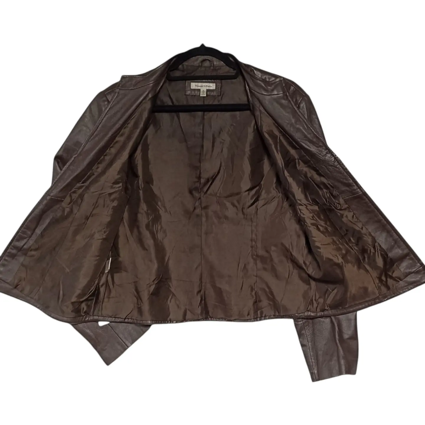Chaqueta De Cuero Genuino Yvonne Marie - Talla L 8