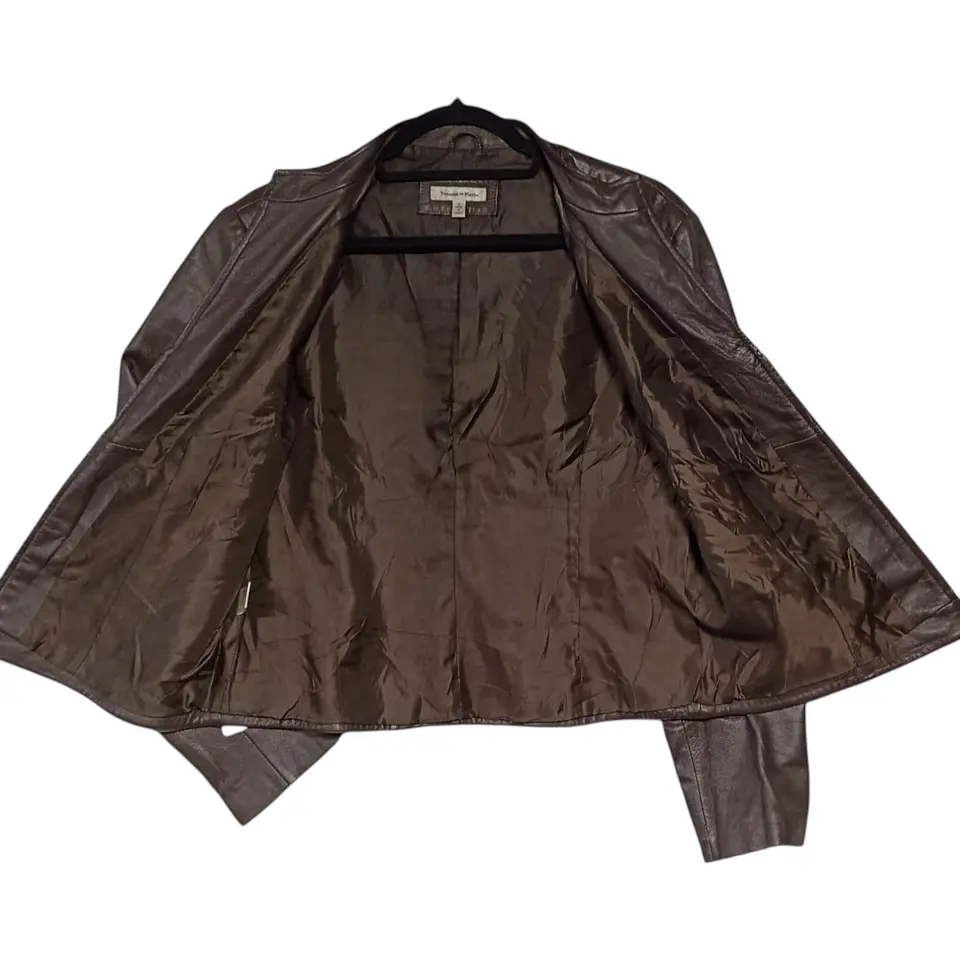 Chaqueta De Cuero Genuino Yvonne Marie - Talla L 8