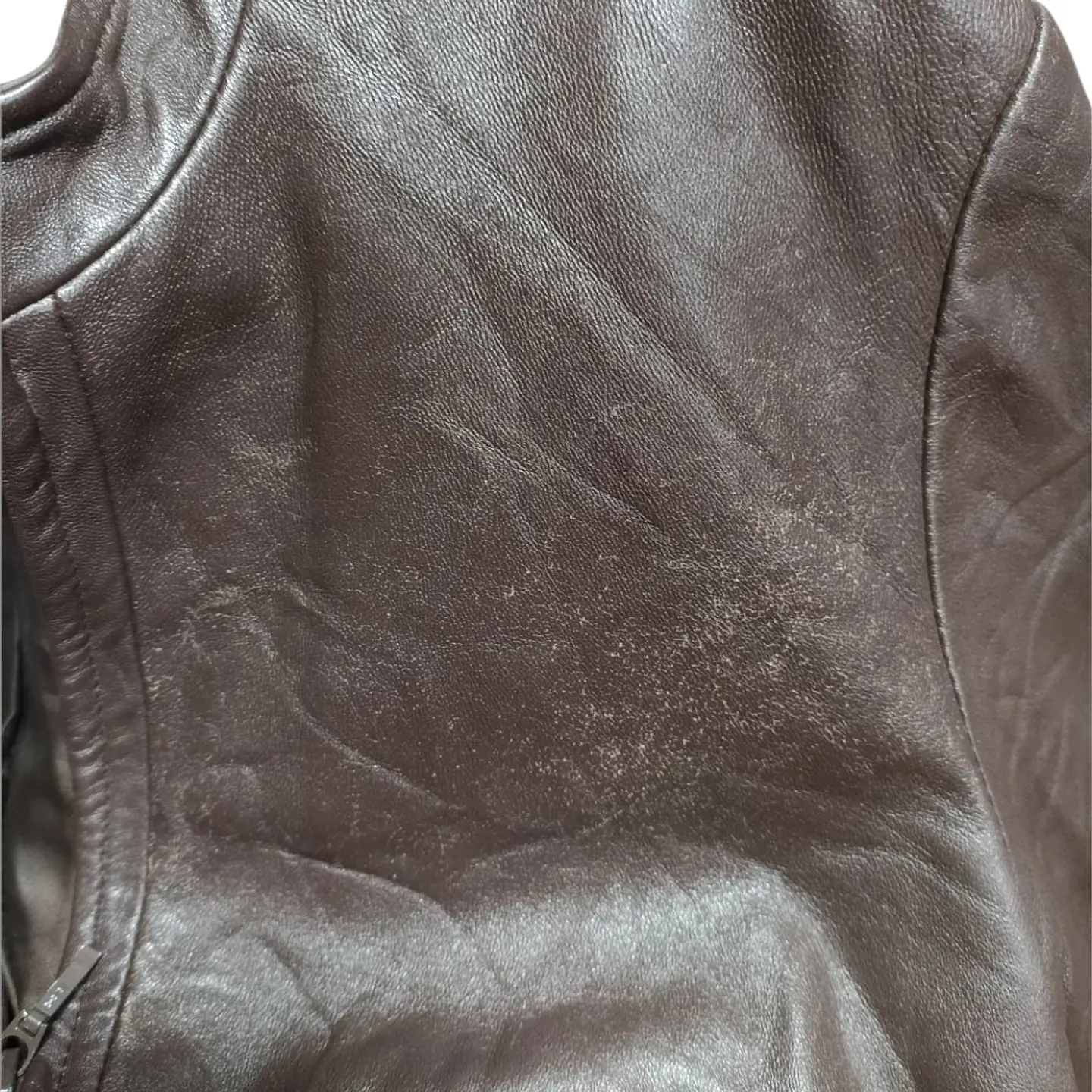Chaqueta De Cuero Genuino Yvonne Marie - Talla L 11