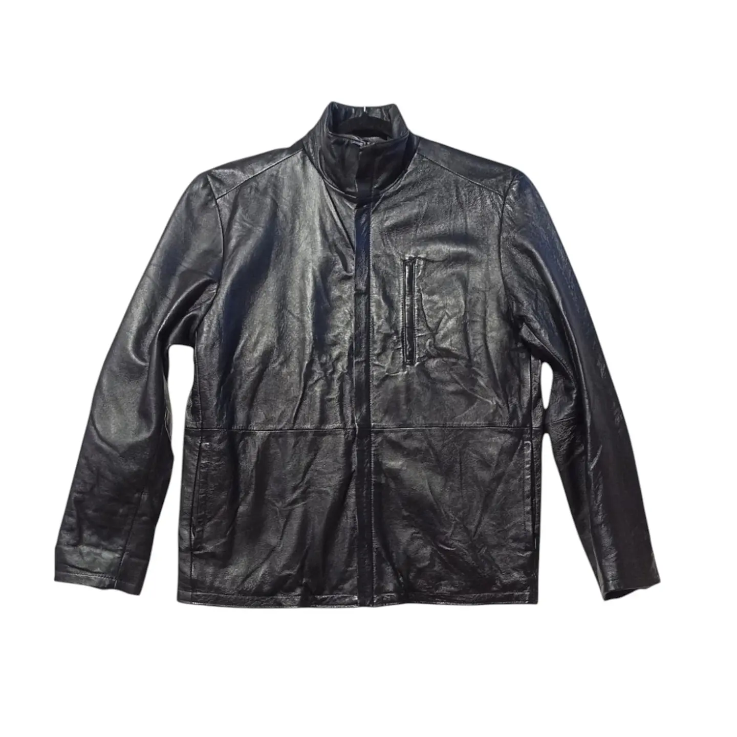 Chaqueta Vintage de Cuero Genuino Forrada - Talla M 4