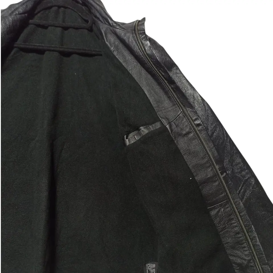 Chaqueta Vintage de Cuero Genuino Forrada - Talla M 7