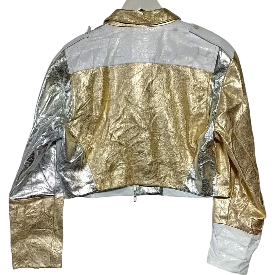 Chaqueta Exclusiva de Cuero Genuino Marca Drome - Talla L 7