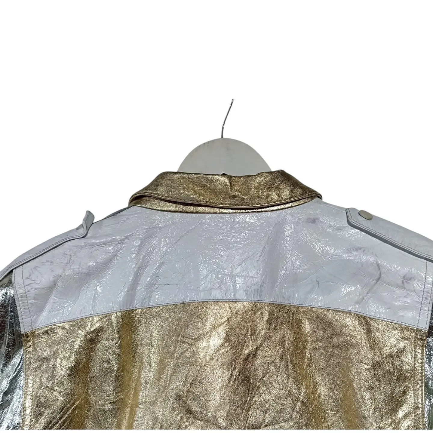 Chaqueta Exclusiva de Cuero Genuino Marca Drome - Talla L 9