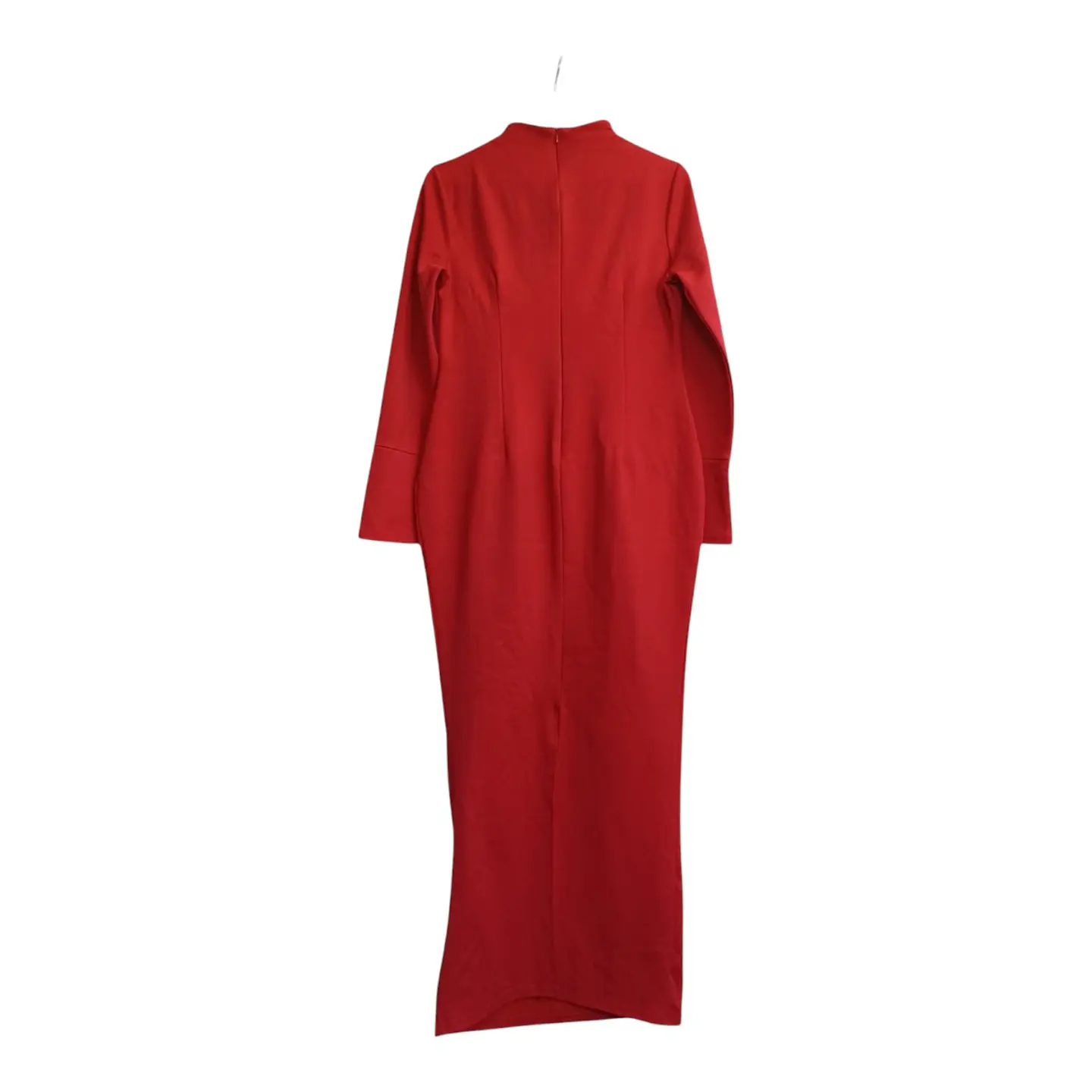 Maxi Vestido Rojo Ajustado de Manga - Talla XL 7