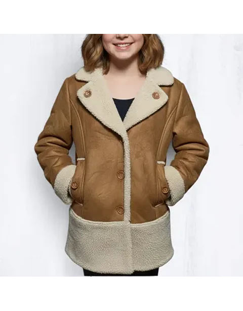 Abrigo Tipo Gamulán Zara Girls Para Niña Talla 11-12 Años