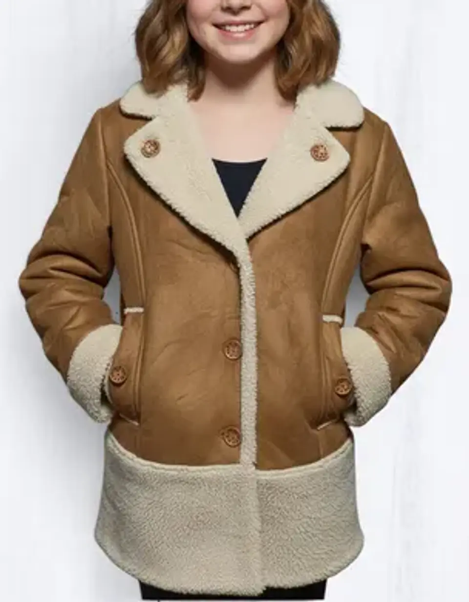 Abrigo Tipo Gamulán Zara Girls Para Niña Talla 11-12 Años 1