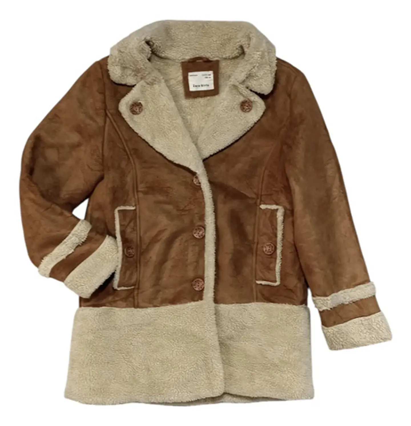 Abrigo Tipo Gamulán Zara Girls Para Niña Talla 11-12 Años 4