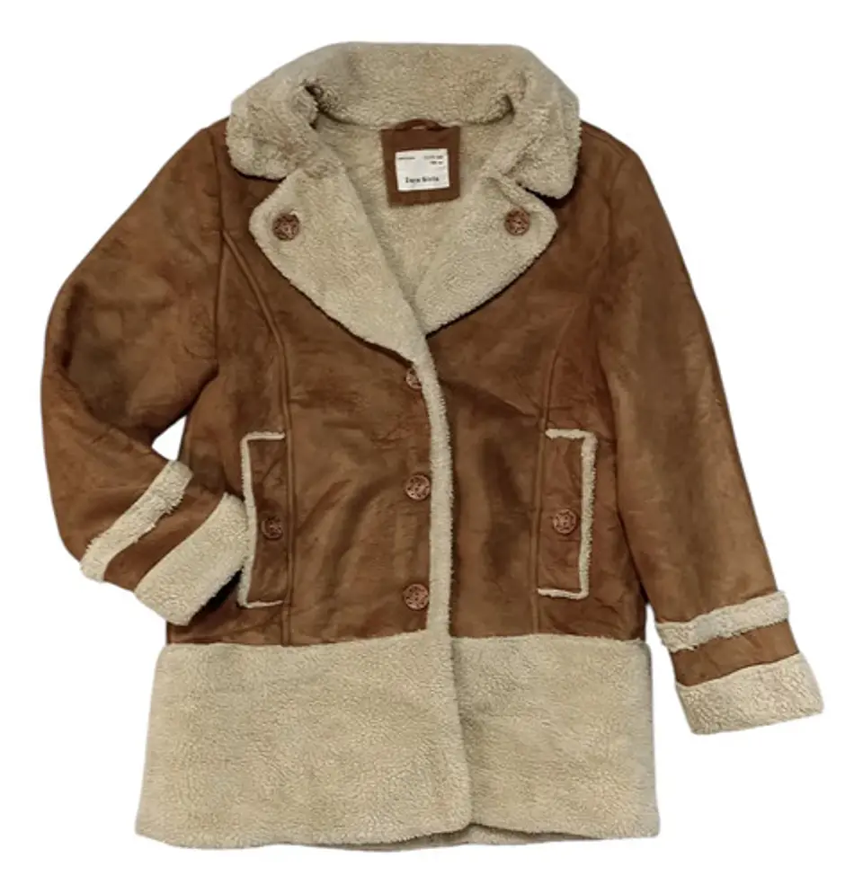 Abrigo Tipo Gamulán Zara Girls Para Niña Talla 11-12 Años 4