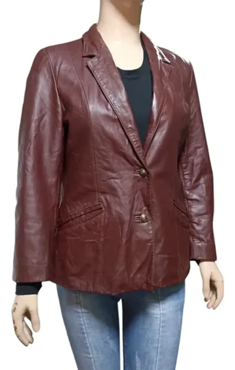 Blazer Vintage Wilson's Leather Cuero Genuino Talla L / XL 2