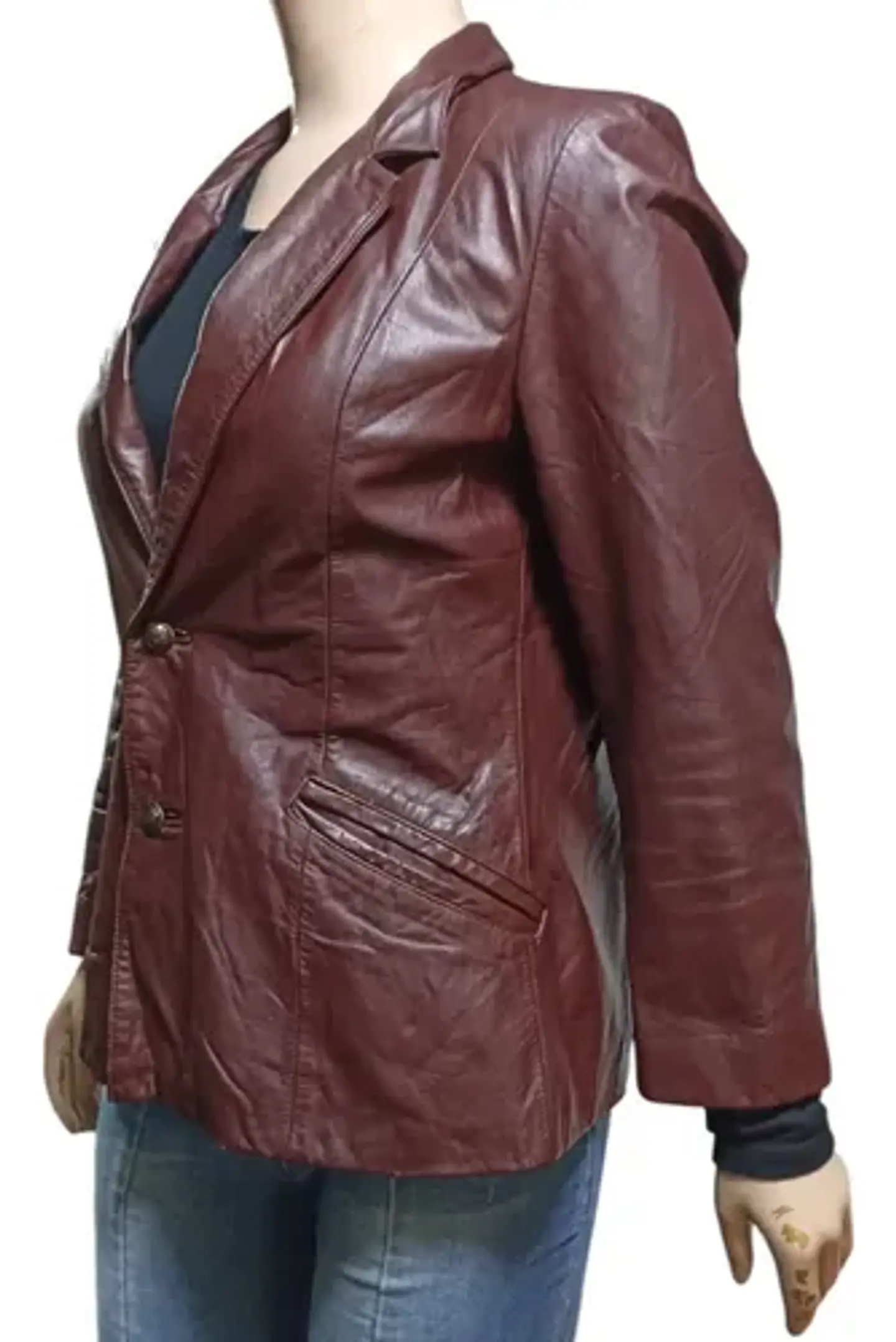 Blazer Vintage Wilson's Leather Cuero Genuino Talla L / XL 3
