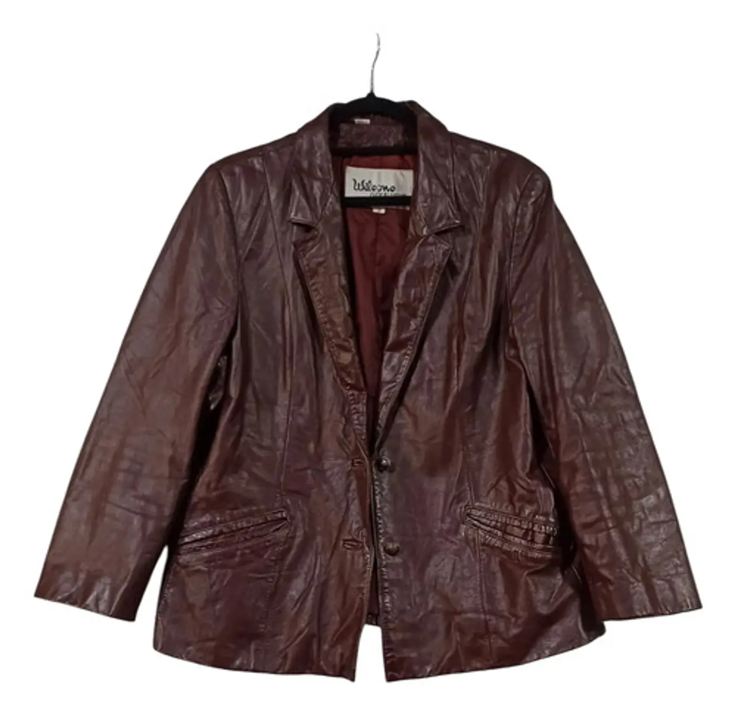 Blazer Vintage Wilson's Leather Cuero Genuino Talla L / XL 4