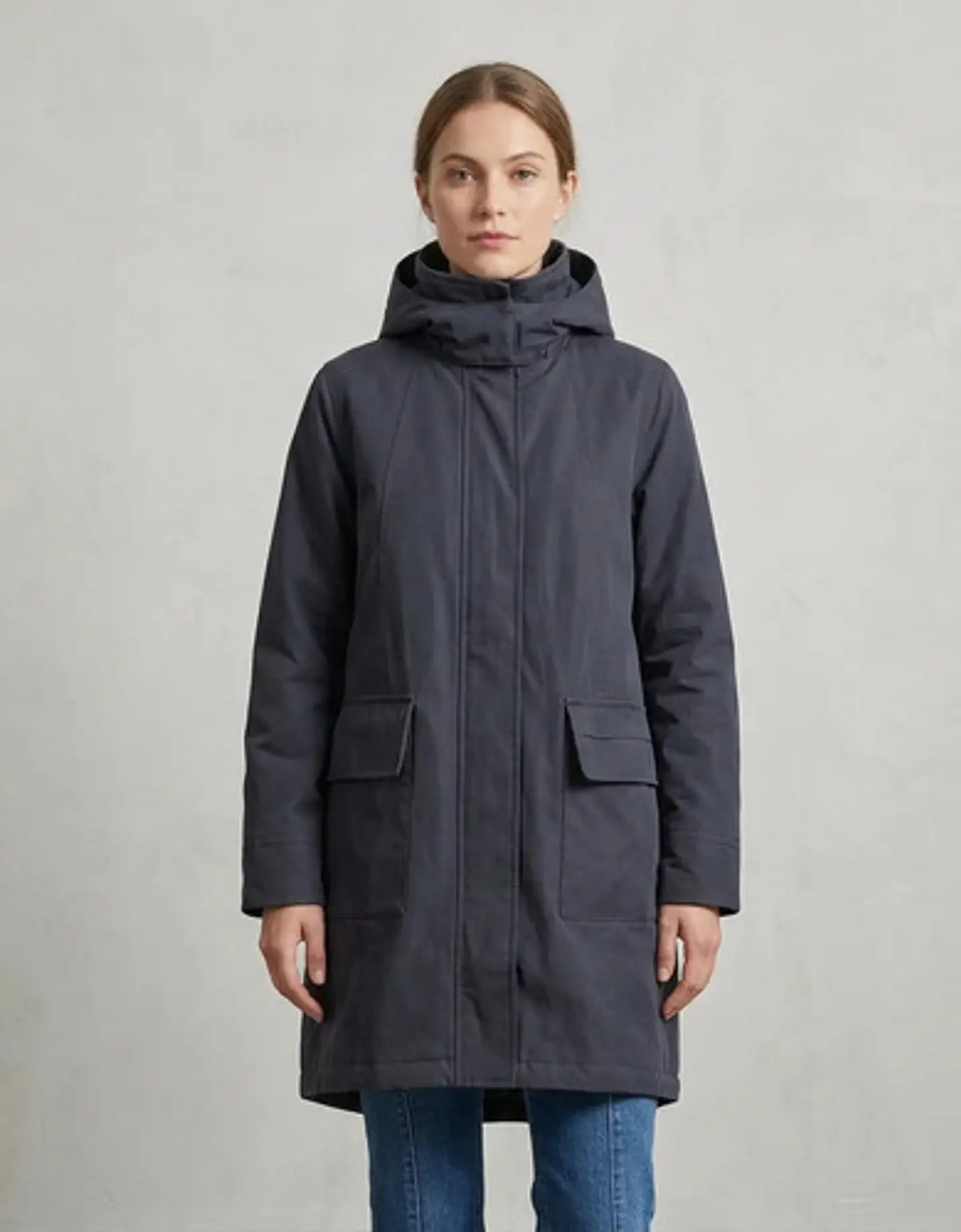 Chaqueta Forrada Con Capucha Desmontable Talla S - M 1