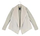 Chaqueta Abierta Tipo Cárdigan Tejido Y Gamuza - Talla XL - Miniatura 2