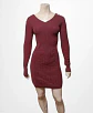 Vestido Suéter Burdeo Con Brillos Vera Wang - Talla XS - S - Miniatura 2