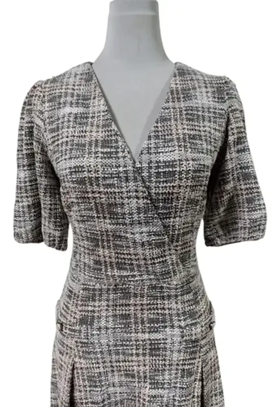 Vestido de Tweed Manga Corta Maison Tara - Talla L 3